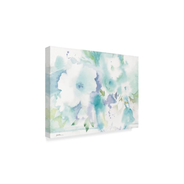 Sheila Golden 'Blue Flowers' Canvas Art,24x32